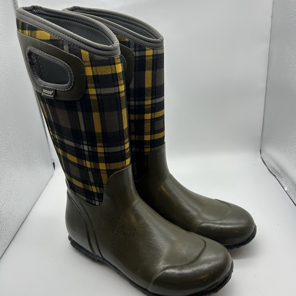 Bogs Winter/Rain Boots‎ Womens Size 8 Plaid Insulated Waterproof